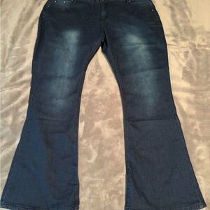 Women's Blue Flared Jeans